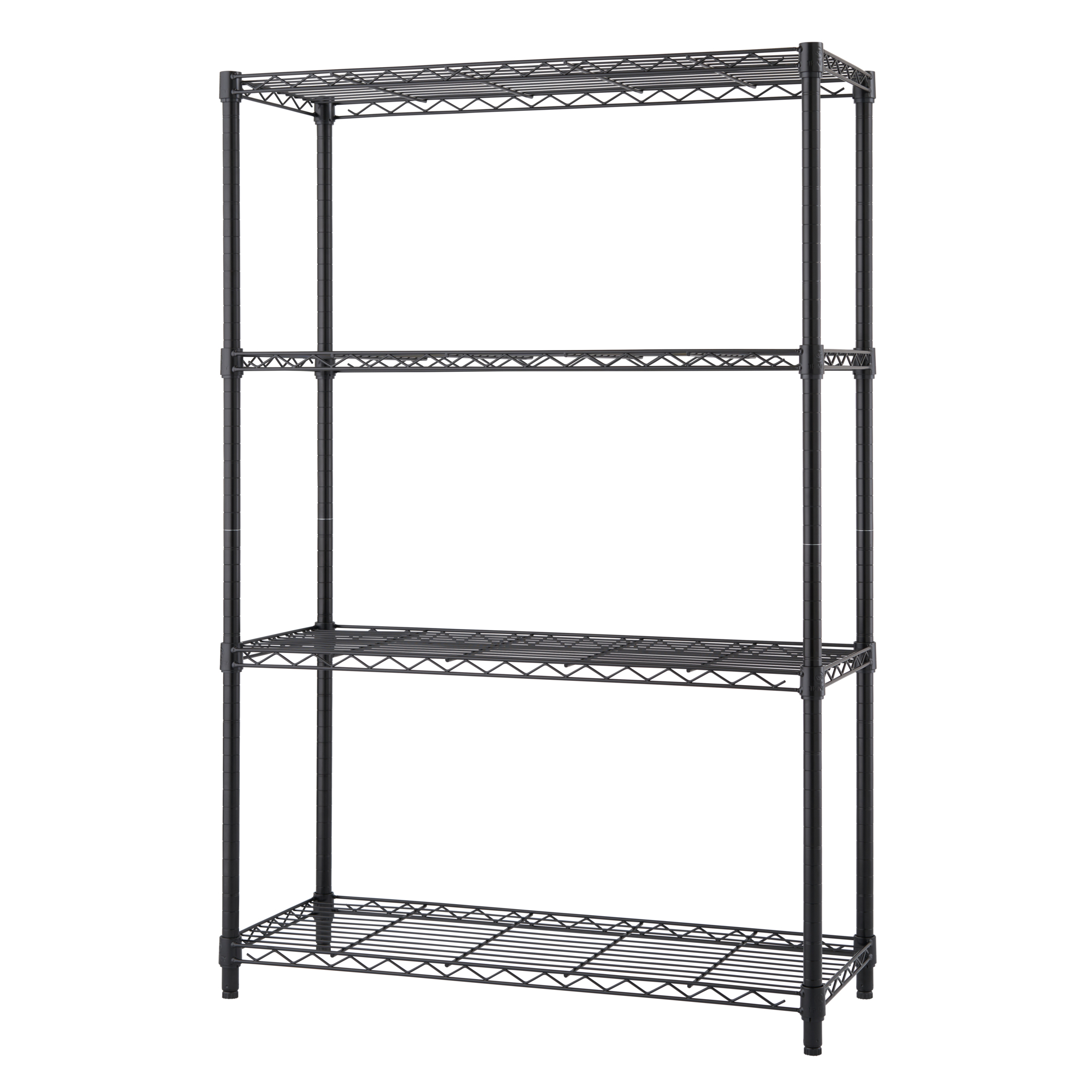 TRINITY 4-Shelf Outdoor Wire Shelving Rack, 36in. x 14in. x 54in., Model# NTBTGBK-0901